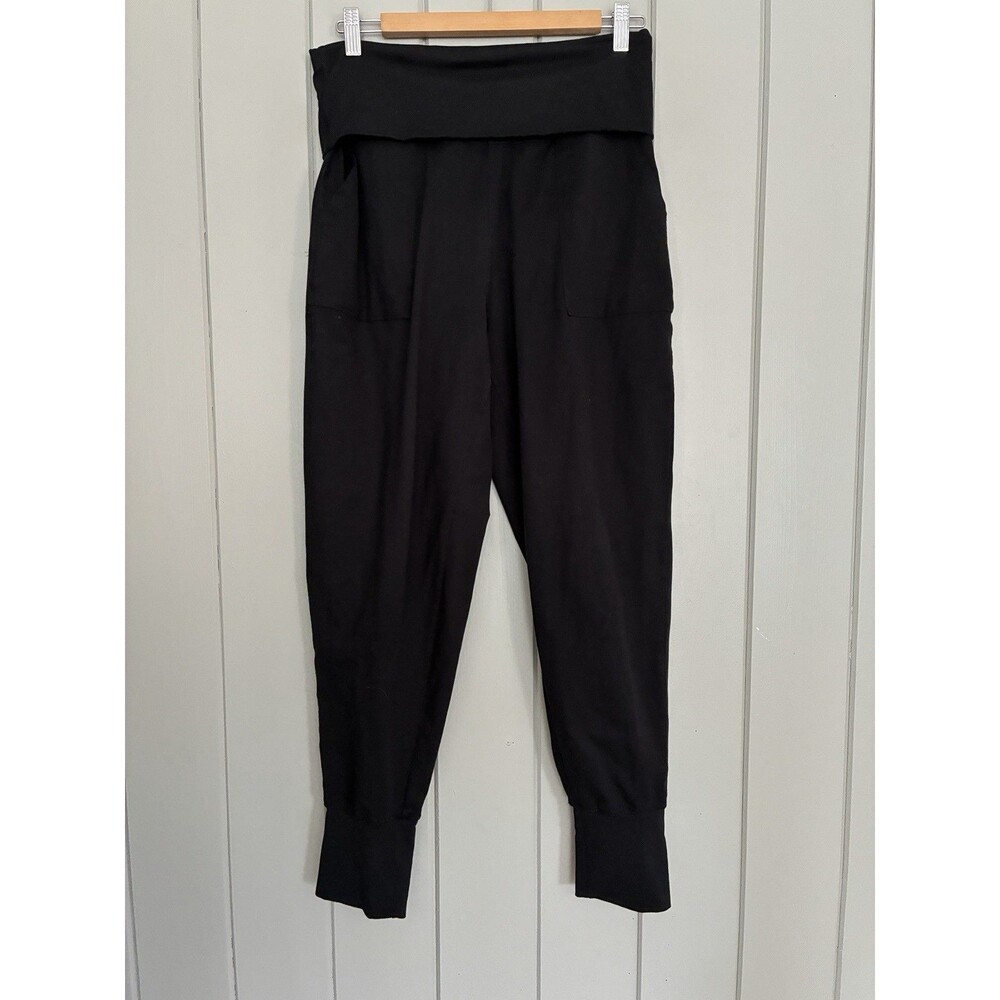 Offline By Aerie Real Me High Waisted Foldover Joggers Women Black S Small
